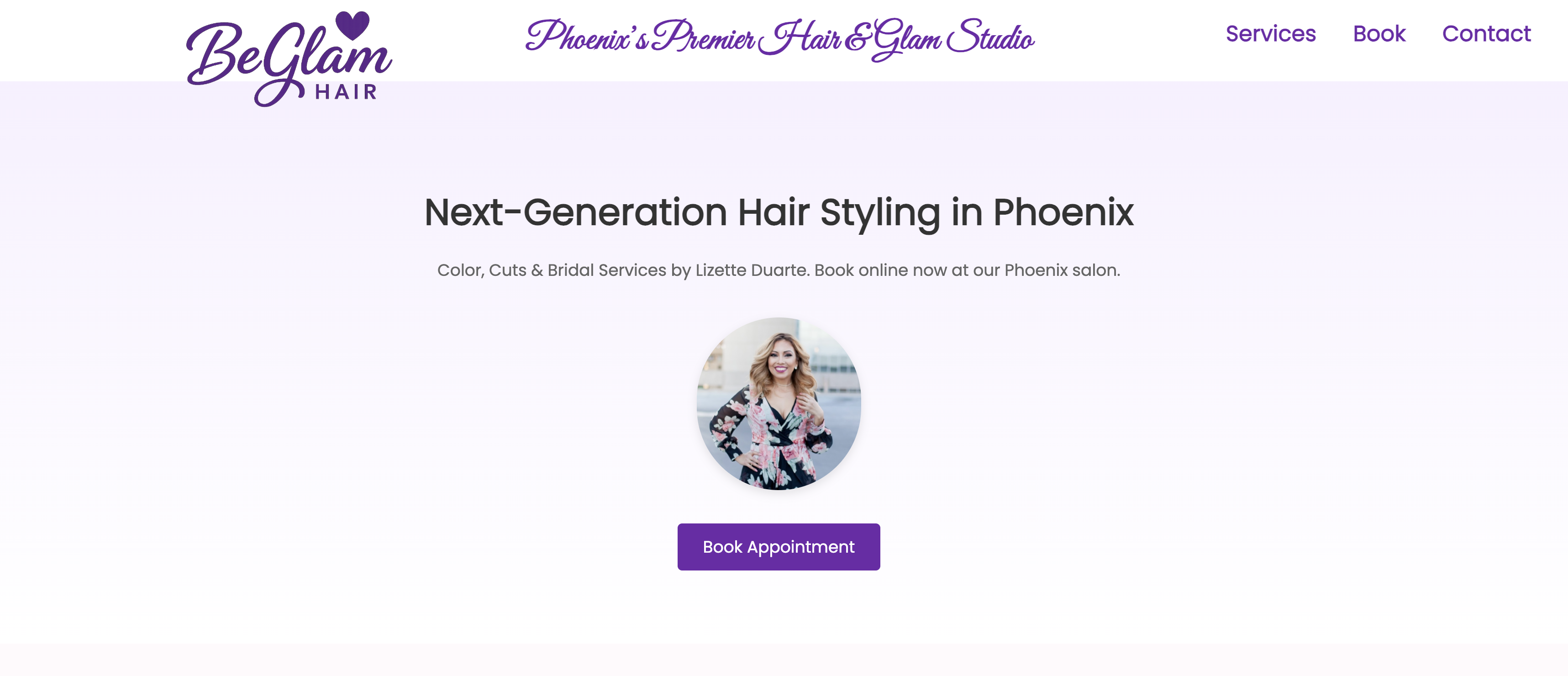 BeGlam Website
